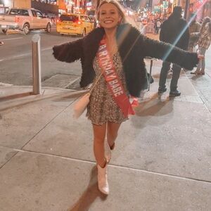 These three boutique petite mini snakeskin dress